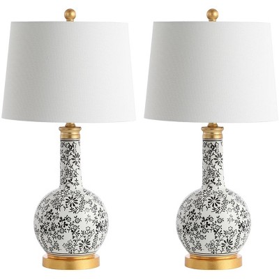 Bodie Table Lamp (Set of 2) - 26 Inch Height - TBL4147 - Blue/White - Safavieh
