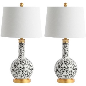 Bodie Table Lamp (Set of 2) - 26 Inch Height - TBL4147 - Blue/White - Safavieh - 1 of 4