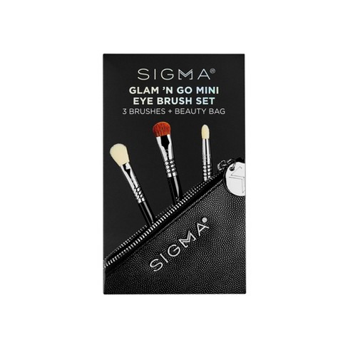 Sigma glam 'n go mini set pennelli occhi neri - set regalo