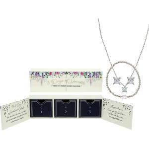 Pavilion Gift Company - 3 Days of Silver Sparkle - White Gold Plated Cubic Zirconia Necklace, Bracelet, and Earrings Set - Jewelry Sets - 1 of 4