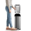 13.2 Gallon/50 L Step Trash Can with Lid Soft Close, Step Pedal, Fingerprint Resistant Narrow Rectangle Garbage Can with Removable Inner Bucket - 4 of 4