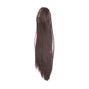 Unique Bargains Long Straight Hair Wig Hair Clips 21.65" Length 1 Pc - 1 of 4