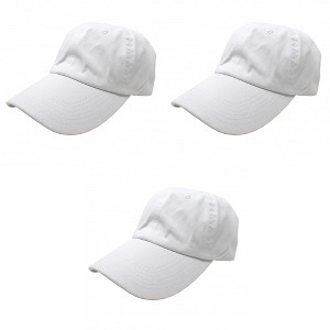 3 Pack Cotton Dad Hats Classic Low Profile Adjustable Caps - 1 of 4