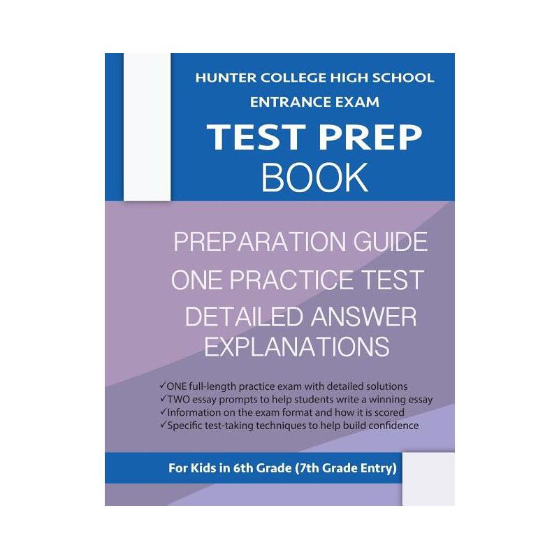 Hunter College High School Entrance Exam Test Prep Book - by  Hunter Test Prep Team (Paperback), 1 of 2