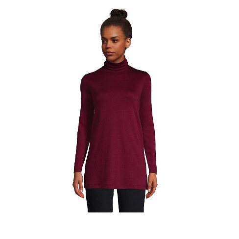 Lands end outlet women's cotton turtlenecks