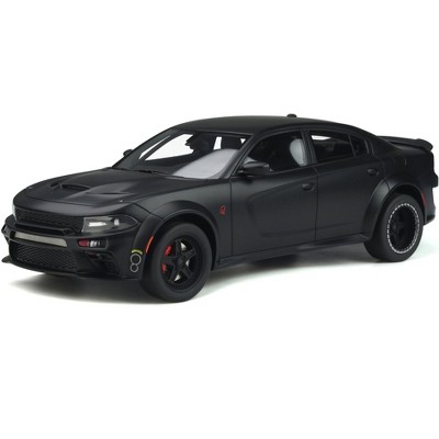 Dodge Charger SRT Hellcat Widebody Tuned by Speedkore Matt Black 1/18 Model Car by GT Spirit