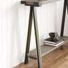 43.3" Console Table with Storage, Farmhouse Narrow Entryway Table, 2 Tier Sofa Table, Narrow Console Table for Living Room, Hallway, Entryway - 3 of 4