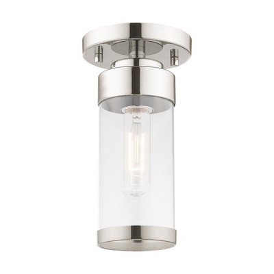 Livex Lighting Hillcrest 1 - Light Flush Mount in  Polished Chrome