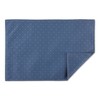 Design Imports French Blue Tonal Lattice Print Outdoor  Placemat Set/6 - 2 of 4