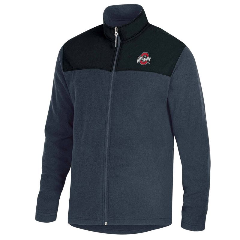 NCAA Ohio State Buckeyes Gray Fleece Full Zip Jacket, 1 of 4