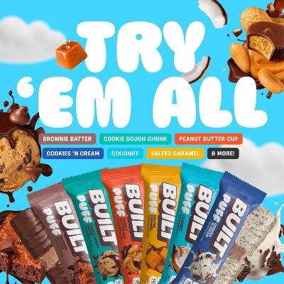 Built Bar Cinnamon Cereal Puff Protein Bars - 17g protein - 5.78oz/4ct
