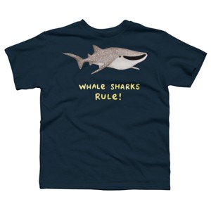 Boy's Design By Humans Whale Sharks Rule! By SophieCorrigan T-Shirt - 1 of 3
