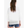 ellos Plus Size Sheer Lace Trim Duster Cardigan - 3 of 4