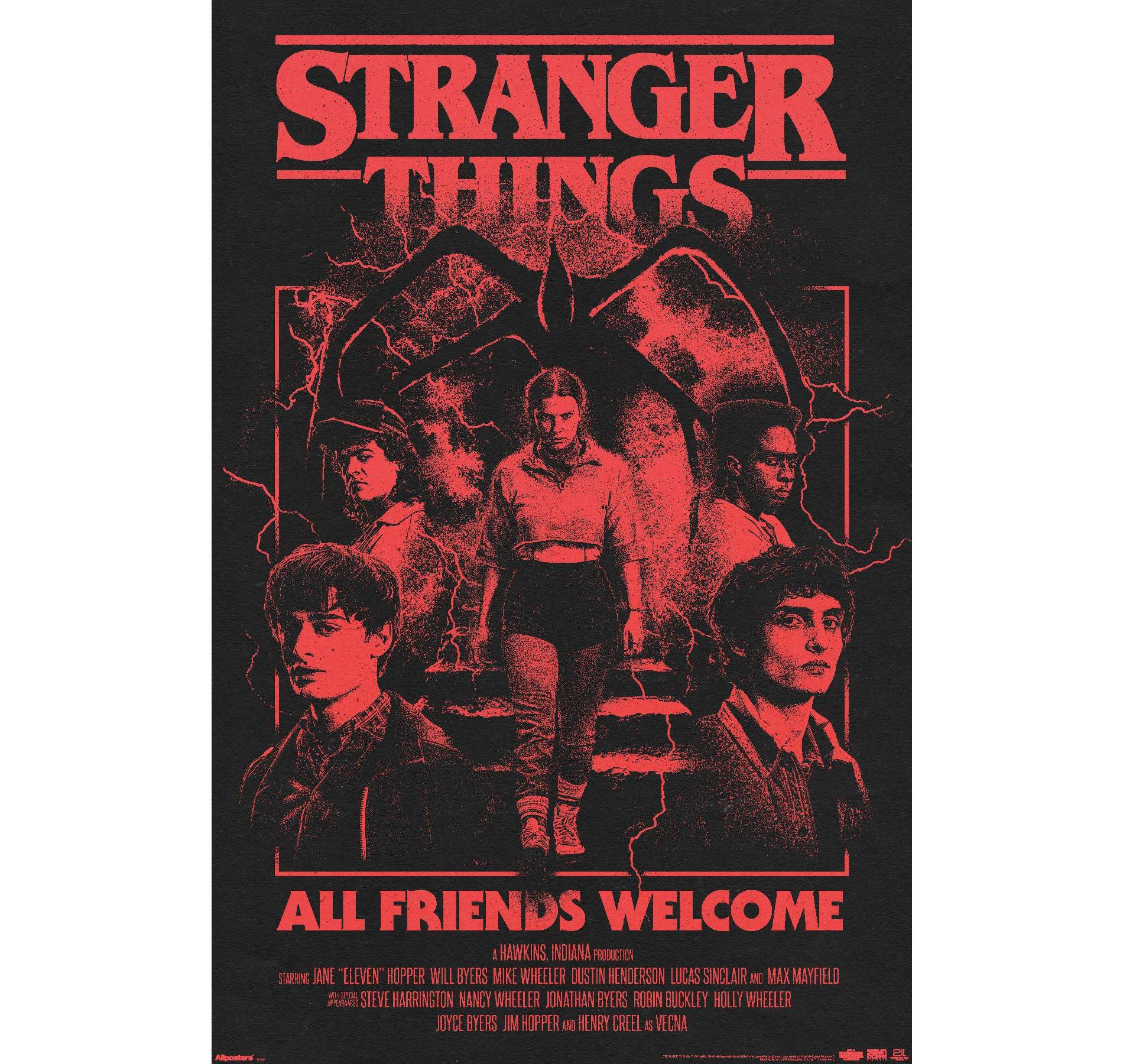 Trends International Netflix Stranger Things: Season 5 (2025) - All Friends Welcome Unframed Wall Poster Prints