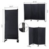 NicBex 3-Panel Room Divider Folding Fabric Privacy Screen with Metal Legs Partition for Home & Office - 3 of 4