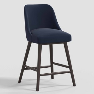Geller Counter Height Barstool Velvet - Threshold™ - 1 of 4