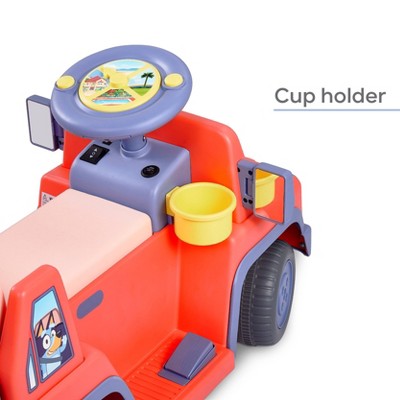 Blue and Red 6V Ride-On SUV for Toddlers