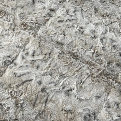 Marselle King 4pc Faux Fur Comforter Set Snow Leopard : Target