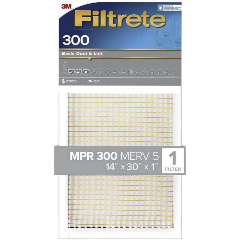 Filtrete Basic Dust and Lint Air Filter 300 MPR, 1 of 8