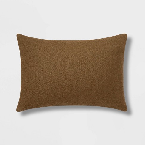 Oblong Boucle Color Blocked Decorative Throw Pillow - Threshold™ - image 1 of 4