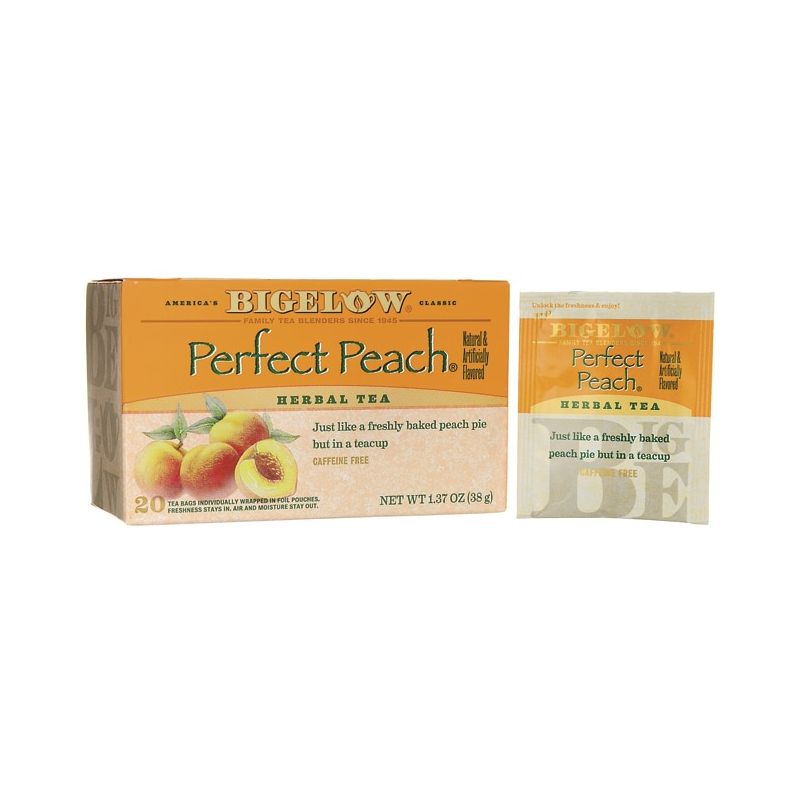 Bigelow Tea Perfect Peach Herb Tea - Caffeine Free, 1 of 2