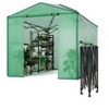 8x12FT Instant Pop-Up Walk-in Greenhouse - Portable Large Plant Tent with Roll-Up Zipper Doors & Ventilation Windows for Indoor/Outdoor Gardening - 3 of 4