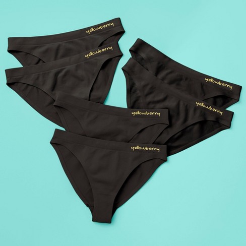 Yellowberry Girls' 6pk High Quality Cotton Underwear Bikini