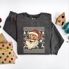 Simply Sage Market Ugly Sweater Santa Face Garment Dyed Sweatshirt - 3 of 4