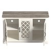 Galano Millicent Wood 45.7 in. 3 Door Wide Sideboard with Adjustable Shelves - 4 of 4