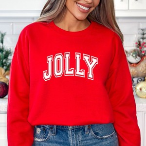 Simply Sage Market Jolly Varsity Thick Outline Sweatshirt - 1 of 4