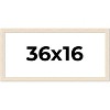 PosterPalooza | 36x16 Wide Barnwood Picture Frame, UV Acrylic, 6 Finishes - Grey, Brown, White, and Black - 2 of 4