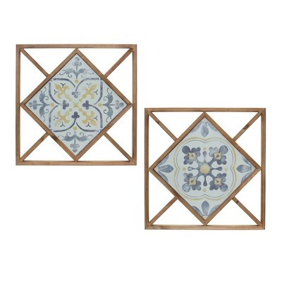 Melrose Ornamental Wall Tile (Set of 2)