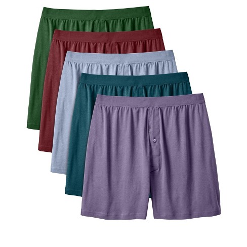 Fruit of the Loom Men's Exposed Waistband Knit Boxer (5 Pack