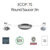 Ecopots Round Recycled Plastic Modern In/Outdoor Planter Flower Pot Saucer - 2 of 3