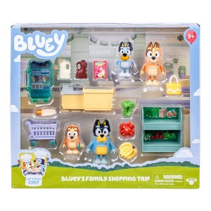 Bluey Let's Play Chef Family Shopping Trip Mini Figure - 1 of 4