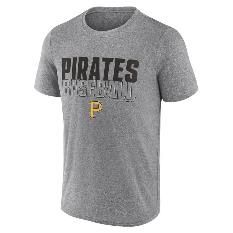 MLB Pittsburgh Pirates Men's Gray Athletic T-Shirt, 2 of 4
