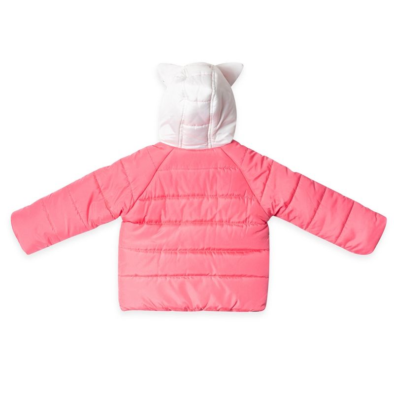 Dreamworks Gabby's Dollhouse Pandy Paws Girls Zip Up Puffer Jacket Little Kid to Big Kid, 4 of 7