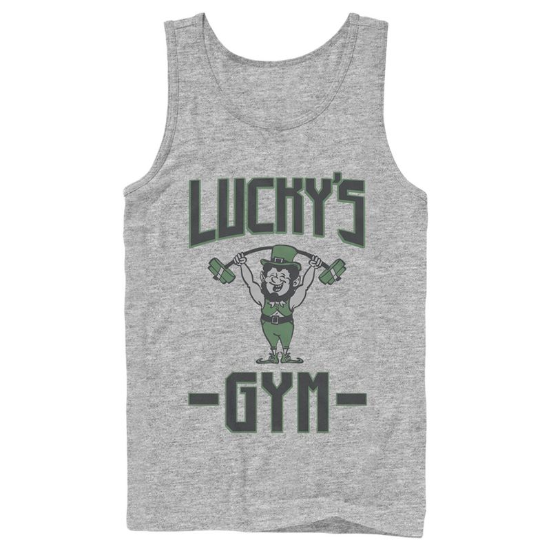 Men's Lost Gods St. Patrick's Day Lucky's Gym Tank Top, 1 of 6