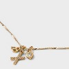 14K Gold Dipped Charm Initial Pendant Necklace - A New Day™ Gold - 4 of 4