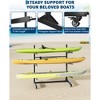 Freestanding Kayak Storage Rack, Indoor & Outdoor Heavy Duty Kayak Holder with 4 Lockable Wheels - 3 of 4