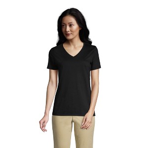 Lands' End Women's Relaxed Supima Cotton T-Shirt - 1 of 4