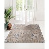 HomeStock Outdoor Washable Ocala Navy & Sand 5' X7', Machine Woven with Printed Designs, Coastal Rug - 3 of 4