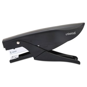 Universal Deluxe Plier Stapler, 20-Sheet Capacity, 0.25" Staples, 1.75" Throat, Black - 1 of 2