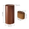Unique Bargains Leather Travel Single Watch Roll Storage Box - 2 of 4