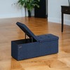 43" Storage Ottoman Bench, Ottoman with Storage, Ottoman Bench, Hold up to 660lb for Living Room - 3 of 4