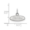 Black Bow Jewelry 14k White Gold Mississippi Rebels NCAA Extra Small Pendant - 2 of 3