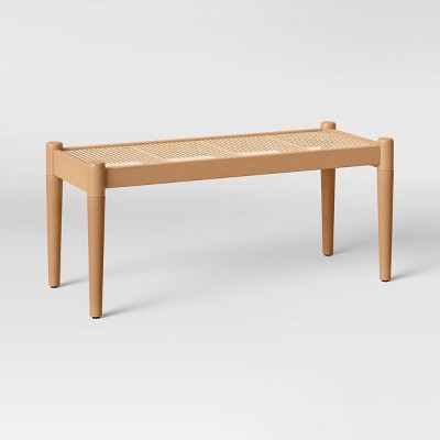 Cane and Wood Bench Brown - Project 62™