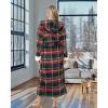 ADR Women's Robe Plush Fleece with Hood, Full Length Hooded Bathrobe Woman - 3 of 3