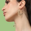 SOHI Women's Gold Regal Drop Earrings - 3 of 3