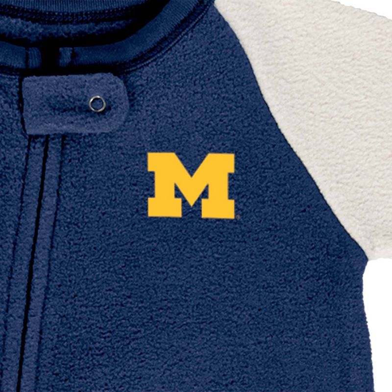 NCAA Michigan Wolverines Infant Boys&#39; Blanket Sleeper, 3 of 4